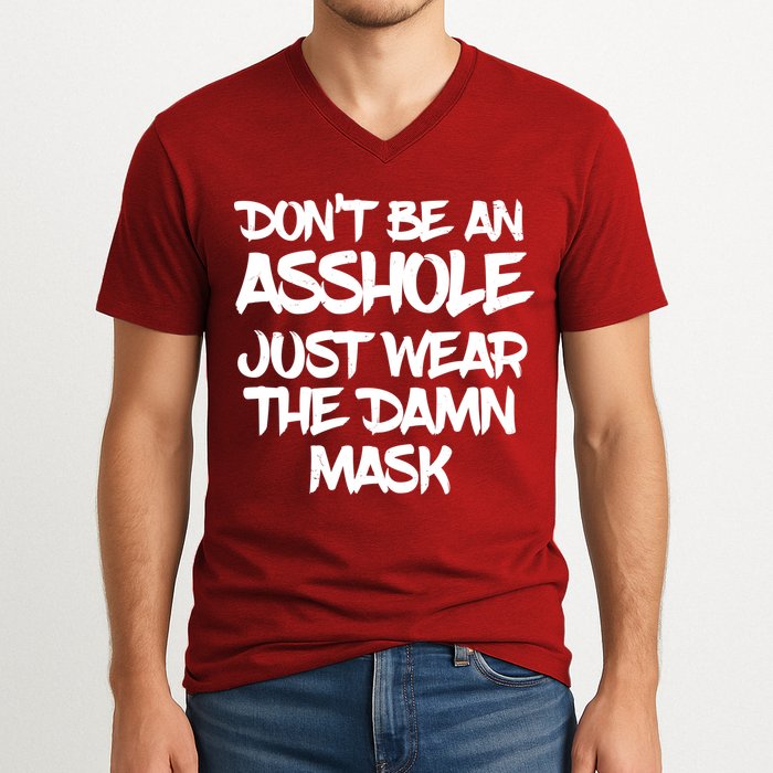 Don't Be An Asshole Just Wear The Damn Mask V-Neck T-Shirt