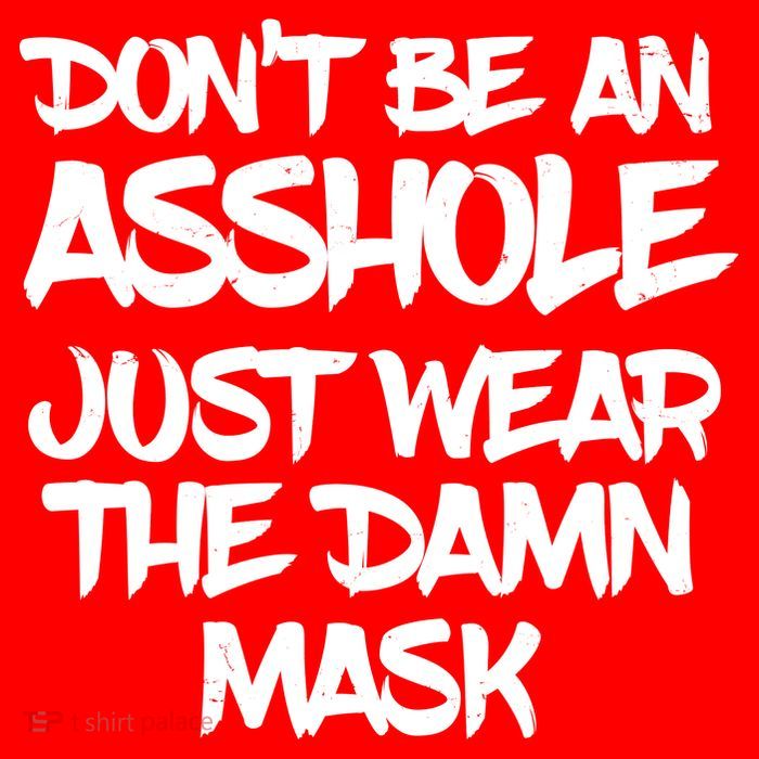 Don't Be An Asshole Just Wear The Damn Mask Poster