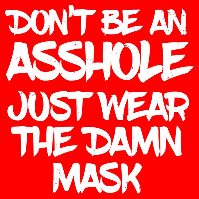 Don't Be An Asshole Just Wear The Damn Mask Baby Bodysuit