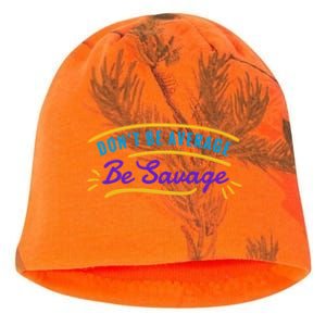 Don't Be Average Be Savage Kati - Camo Knit Beanie