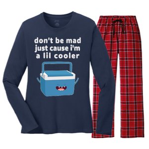 Don't Be Mad Just Cause I'm A Lil Cooler Funny Women's Long Sleeve Flannel Pajama Set 