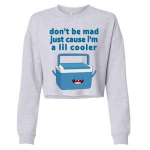 Don't Be Mad Just Cause I'm A Lil Cooler Funny Cropped Pullover Crew