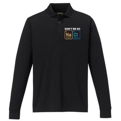 Don't Be So Salty Funny Chemistry Performance Long Sleeve Polo