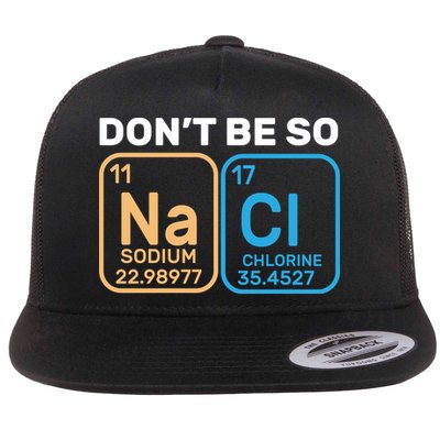 Don't Be So Salty Funny Chemistry Flatbill Hat