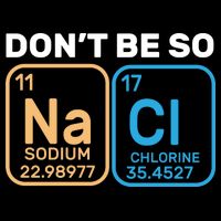 Don't Be So Salty Funny Chemistry Premium T-Shirt
