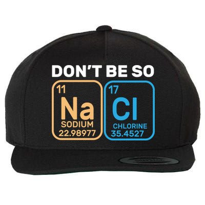 Don't Be So Salty Funny Chemistry Wool Snapback Cap