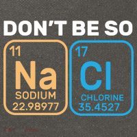 Don't Be So Salty Funny Chemistry Cotton Canvas Backpack