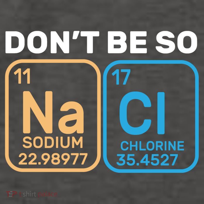 Don't Be So Salty Funny Chemistry Vector Backpack