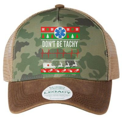 Don't Be Tachy EMT Ugly Christmas Legacy Tie Dye Trucker Hat