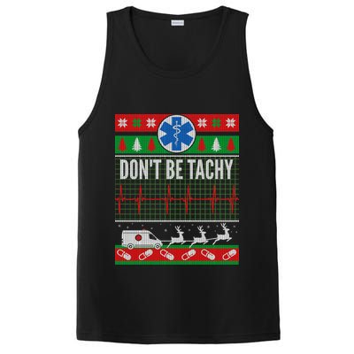 Don't Be Tachy EMT Ugly Christmas PosiCharge Competitor Tank
