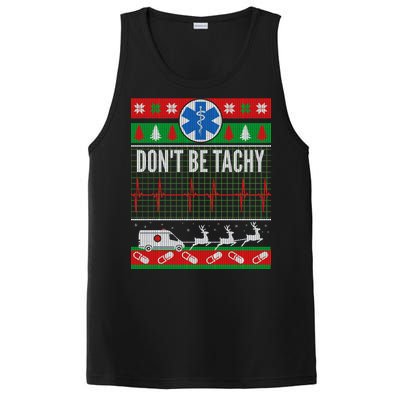 Don't Be Tachy EMT Ugly Christmas PosiCharge Competitor Tank