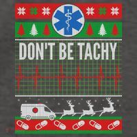 Don't Be Tachy EMT Ugly Christmas Vector Backpack