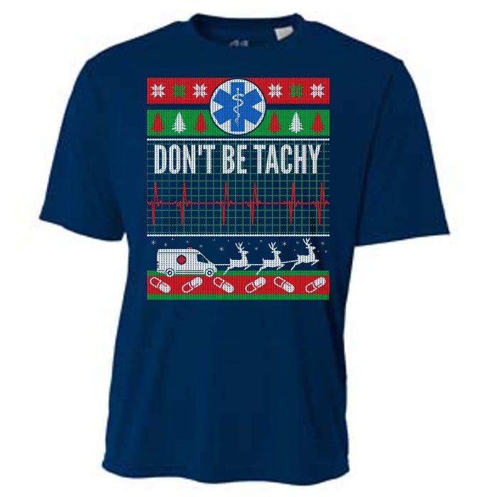 Don't Be Tachy EMT Ugly Christmas Cooling Performance Crew T-Shirt