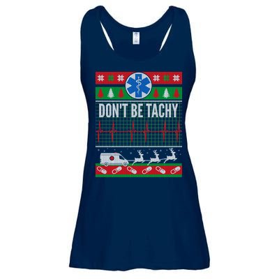 Don't Be Tachy EMT Ugly Christmas Ladies Essential Flowy Tank