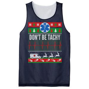 Don't Be Tachy EMT Ugly Christmas Mesh Reversible Basketball Jersey Tank