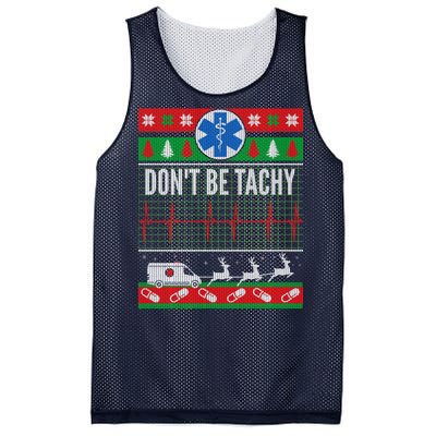 Don't Be Tachy EMT Ugly Christmas Mesh Reversible Basketball Jersey Tank