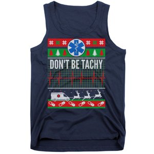 Don't Be Tachy EMT Ugly Christmas Tank Top