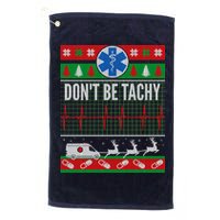 Don't Be Tachy EMT Ugly Christmas Golf Towel