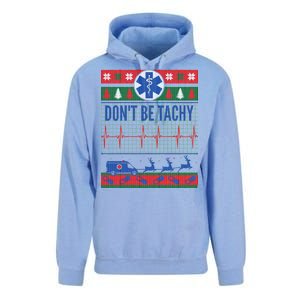 Don't Be Tachy EMT Ugly Christmas Unisex Surf Hoodie