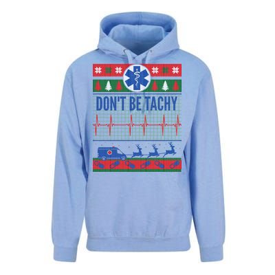 Don't Be Tachy EMT Ugly Christmas Unisex Surf Hoodie