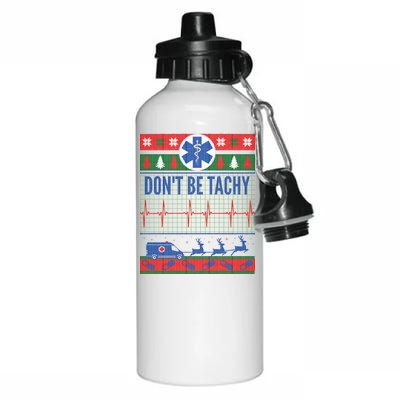 Don't Be Tachy EMT Ugly Christmas Aluminum Water Bottle