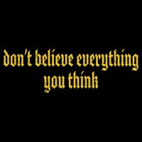Don't Believe Everything You Think  Zip Tote Bag