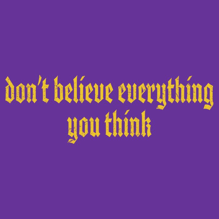 Don't Believe Everything You Think  Womens T-Shirt