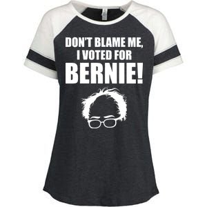 Don't Blame Me I Voted For Bernie Sanders Enza Ladies Jersey Colorblock Tee