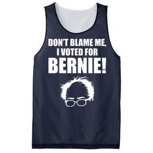 Don't Blame Me I Voted For Bernie Sanders Mesh Reversible Basketball Jersey Tank