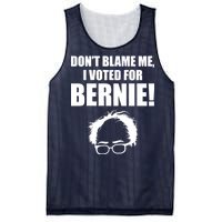 Don't Blame Me I Voted For Bernie Sanders Mesh Reversible Basketball Jersey Tank