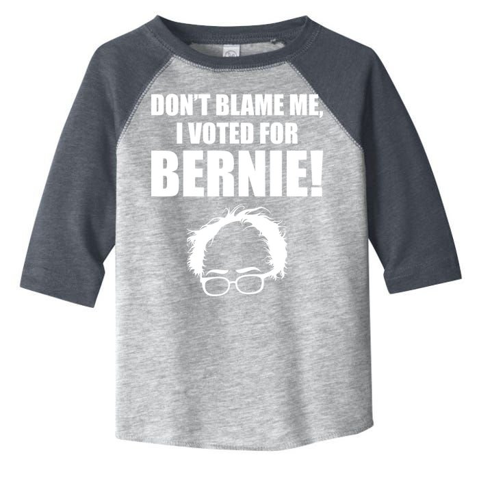 Don't Blame Me I Voted For Bernie Sanders Toddler Fine Jersey T-Shirt