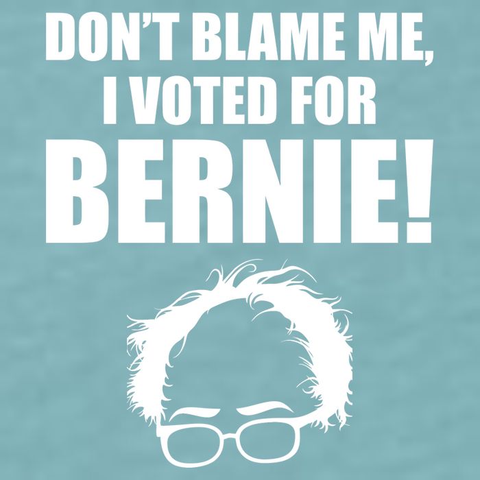 Don't Blame Me I Voted For Bernie Sanders Sueded Cloud Jersey T-Shirt