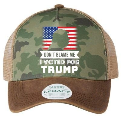 Don't Blame Me I Voted For Trump Legacy Tie Dye Trucker Hat