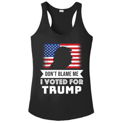 Don't Blame Me I Voted For Trump Ladies PosiCharge Competitor Racerback Tank