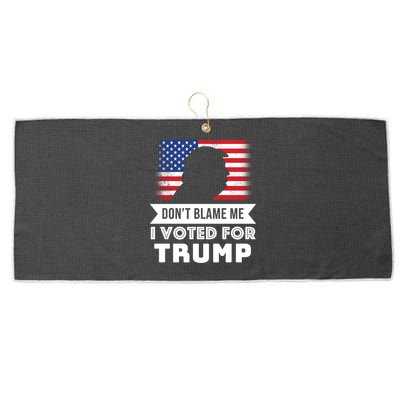 Don't Blame Me I Voted For Trump Large Microfiber Waffle Golf Towel