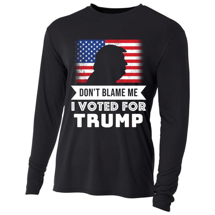 Don't Blame Me I Voted For Trump Cooling Performance Long Sleeve Crew