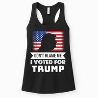 Don't Blame Me I Voted For Trump Womens Tank Top