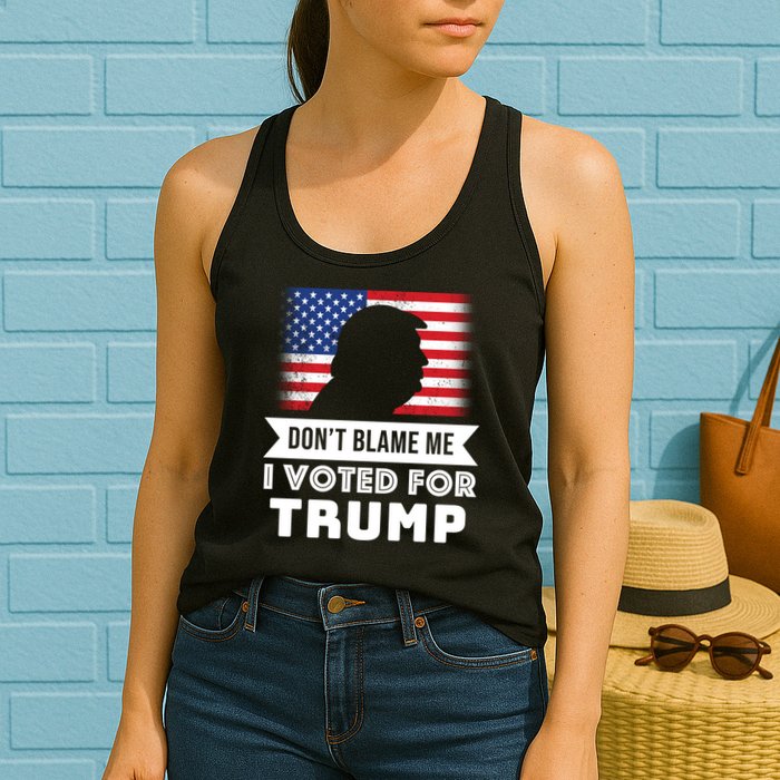 Don't Blame Me I Voted For Trump Womens Tank Top