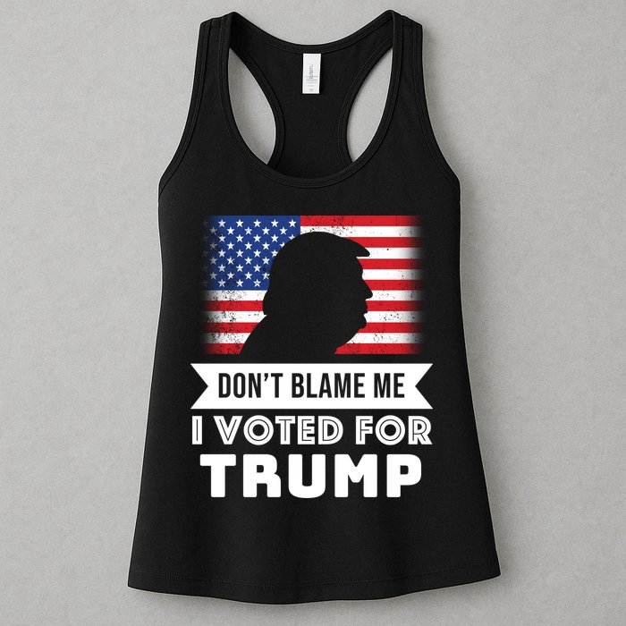 Don't Blame Me I Voted For Trump Womens Tank Top