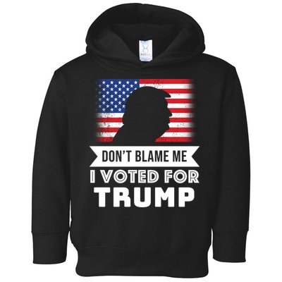Don't Blame Me I Voted For Trump Toddler Hoodie