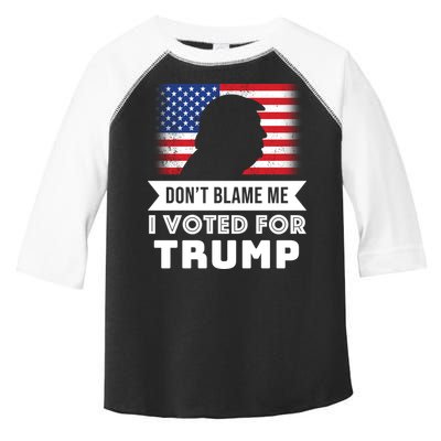 Don't Blame Me I Voted For Trump Toddler Fine Jersey T-Shirt