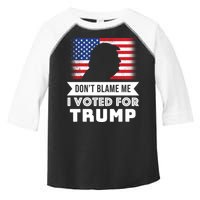 Don't Blame Me I Voted For Trump Toddler Fine Jersey T-Shirt