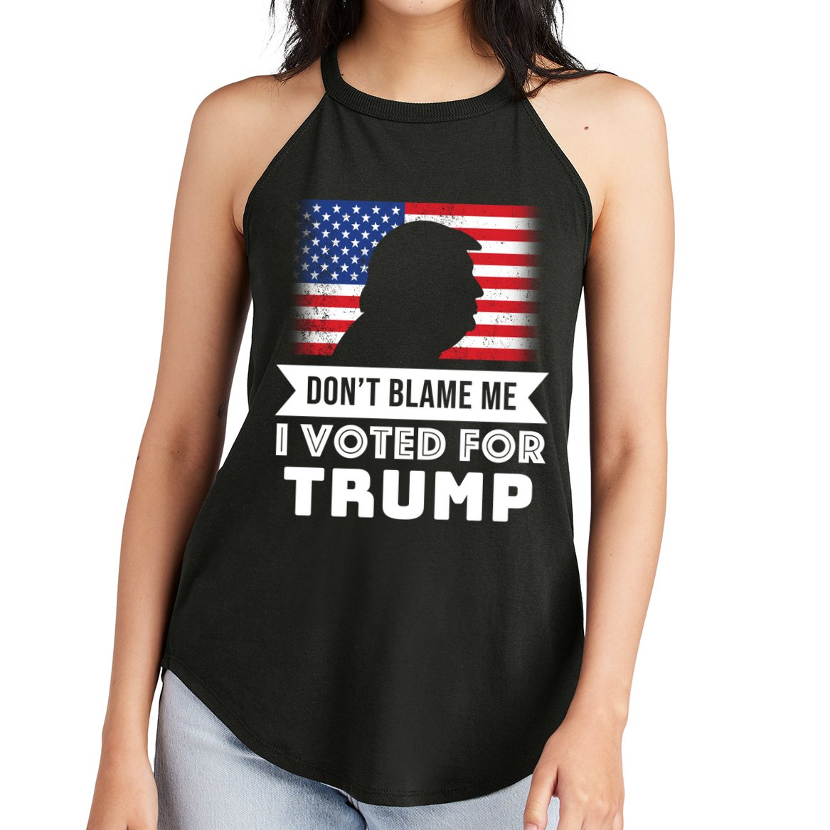Don't Blame Me I Voted For Trump Women's Perfect Tri Rocker Tank