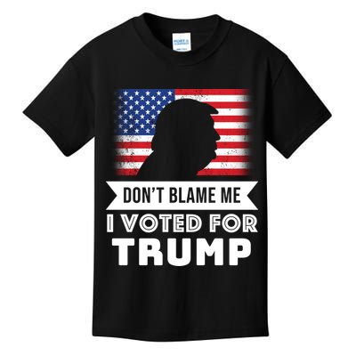 Don't Blame Me I Voted For Trump Kids T-Shirt