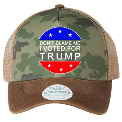 Don't Blame Me I Voted For Trump Pro Republican Legacy Tie Dye Trucker Hat