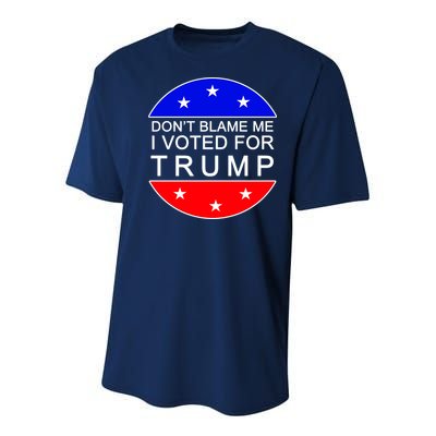 Don't Blame Me I Voted For Trump Pro Republican Youth Performance Sprint T-Shirt