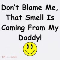 Don't Blame Me Smelly Daddy Toddler Fine Jersey T-Shirt