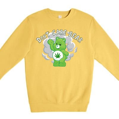 Don't Care Smoking Bear Premium Crewneck Sweatshirt