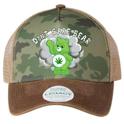 Don't Care Smoking Bear Legacy Tie Dye Trucker Hat