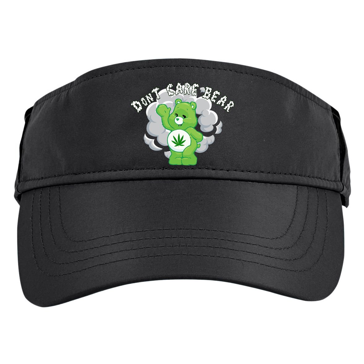 Don't Care Smoking Bear Adult Drive Performance Visor